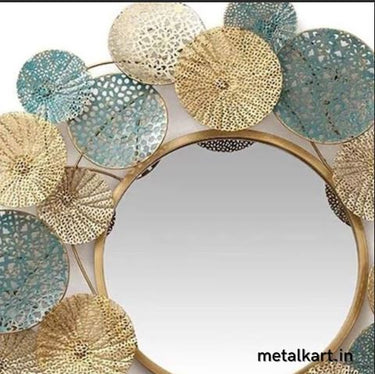Circular Mirror in Metallic Web Plates (24 Inch Dia)